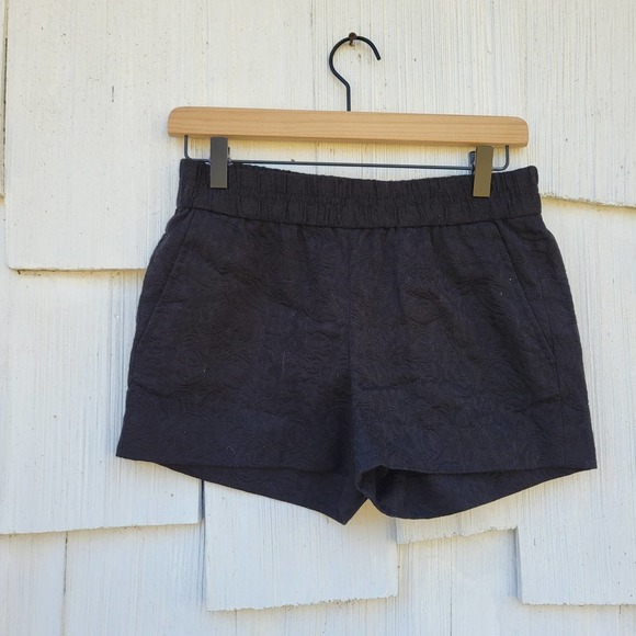 J Crew Damask Elastic Waist Boardwalk Shorts 00 NWT - Picture 2 of 7